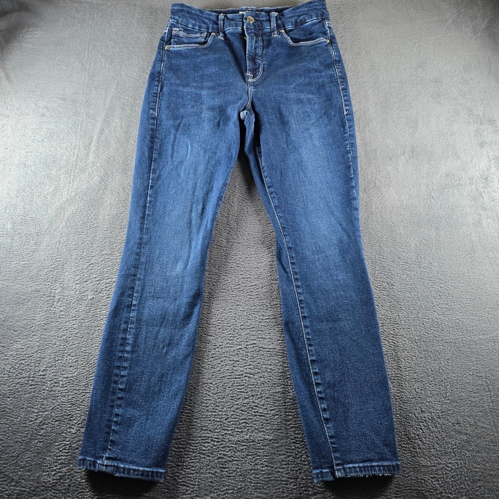 Good American Good Legs High Rise Skinny Jeans Dark Wash 8/29 GLC873T